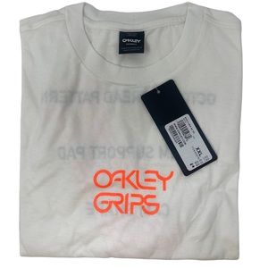 Oakley Men's Bold O-Grip SS Tee 2XL XXL White FOA400579 New c5